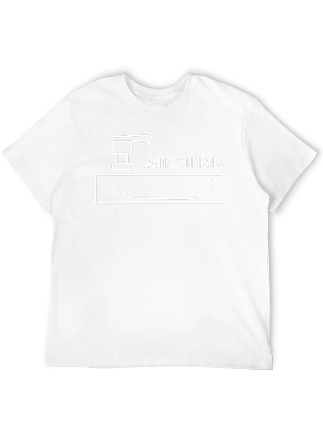 Sanitize Your Hands Graphic Tee - Black