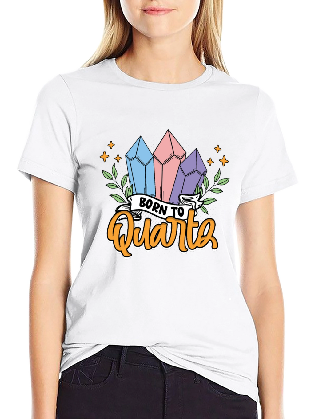 Born To Quartz T-Shirt Crystal Gem Lover