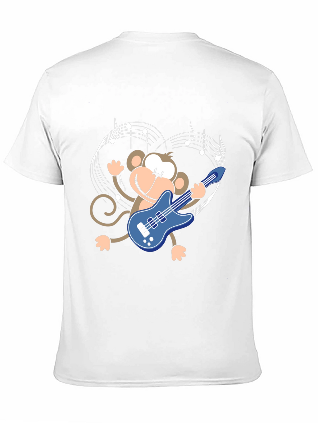 Monkey Guitarist Graphic Tee - Black