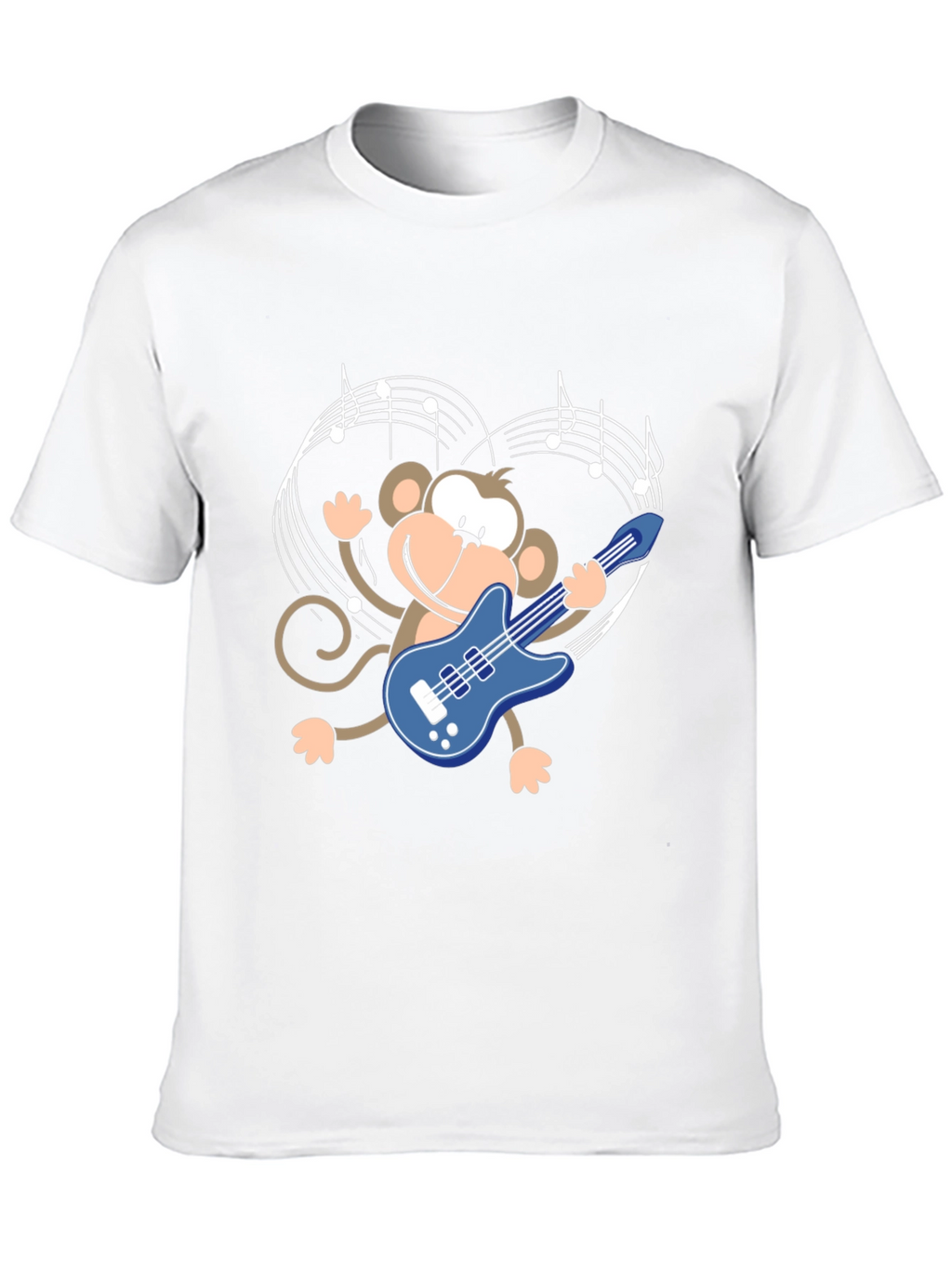 Monkey Guitarist Graphic Tee - Black