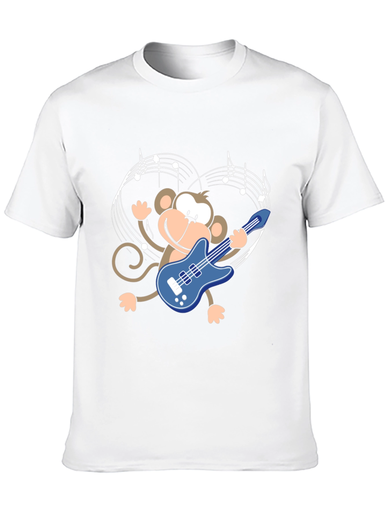 Monkey Guitarist Graphic Tee - Black