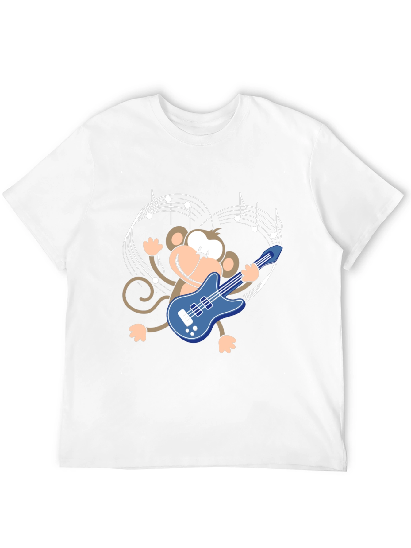 Monkey Guitarist Graphic Tee - Black