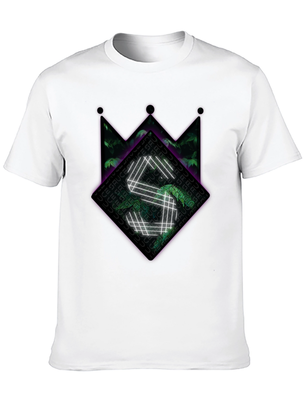 Sauce Crown Graphic Tee - Black Cotton Blend