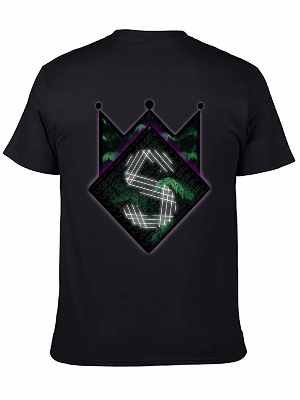 Sauce Crown Graphic Tee - Black Cotton Blend