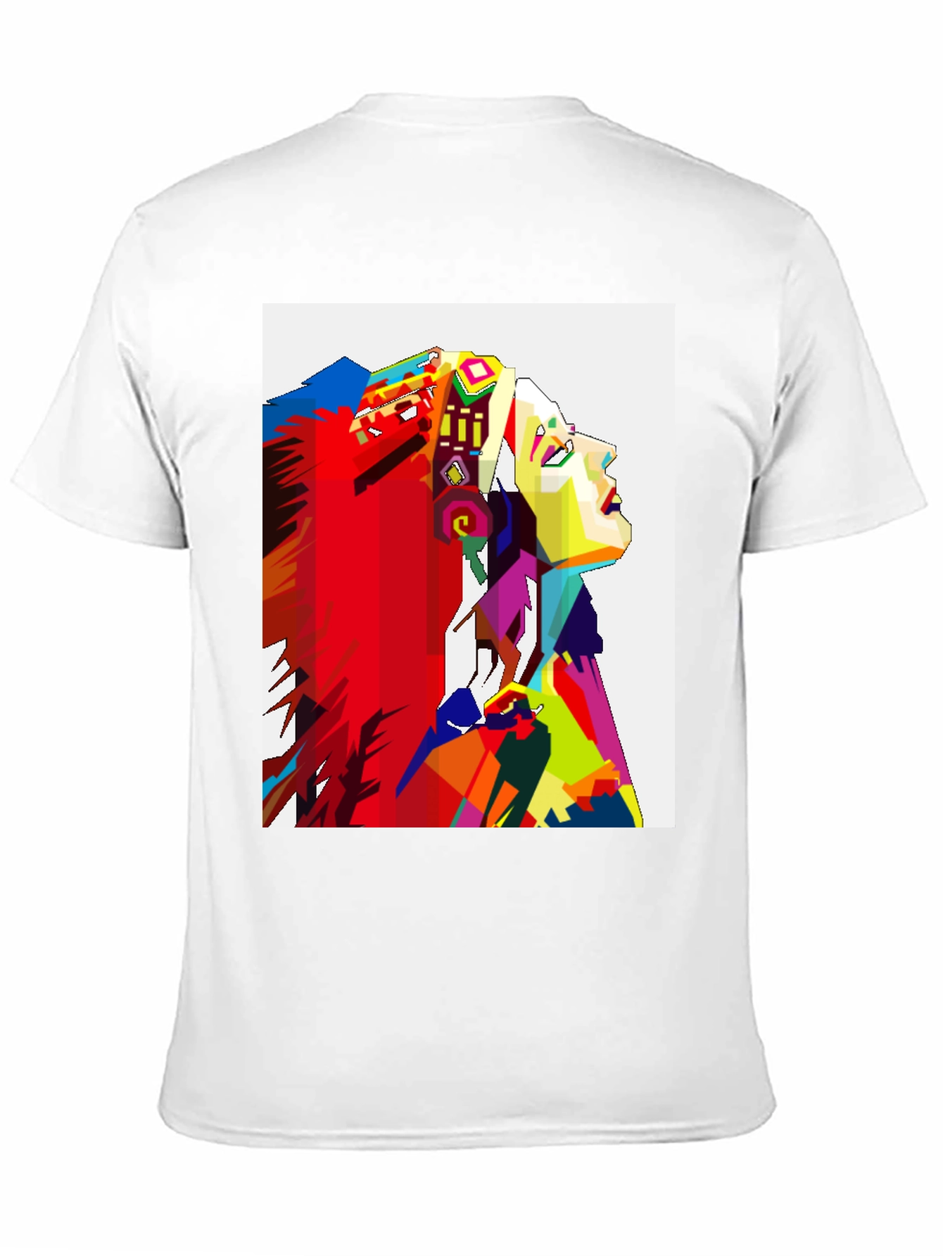 Abstract Native American Headdress Black T-Shirt