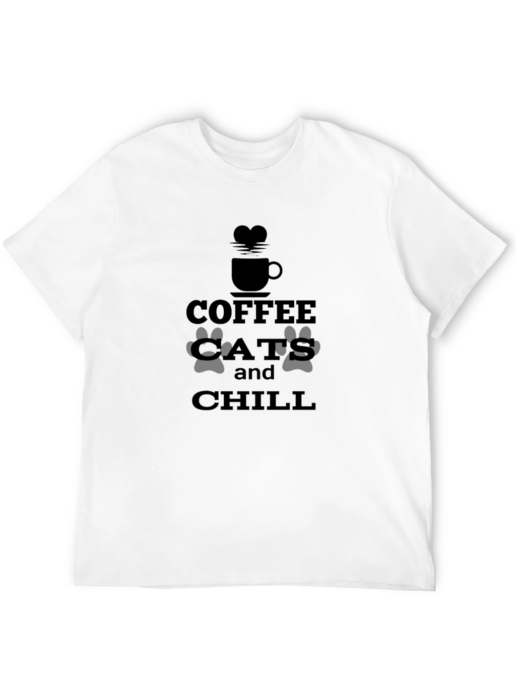 Coffee Cats & Chill Graphic Tee - Relaxed Fit