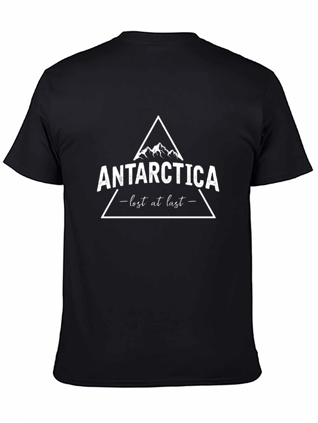 Antarctica Lost at Last Black Graphic Tee