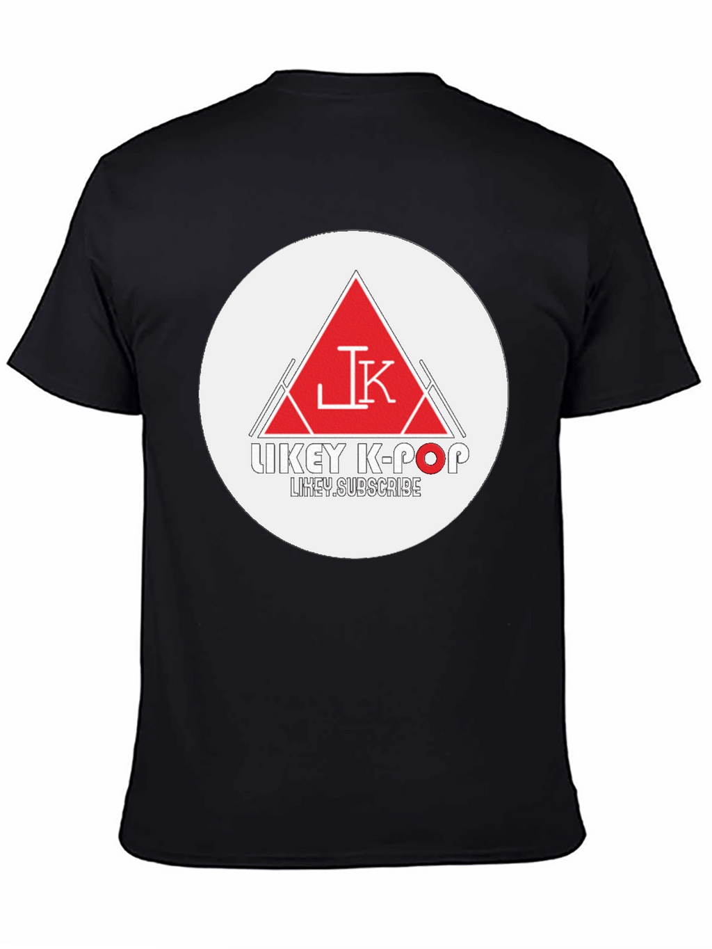 Trendy Black Graphic Tee - Likey K-Pop Design