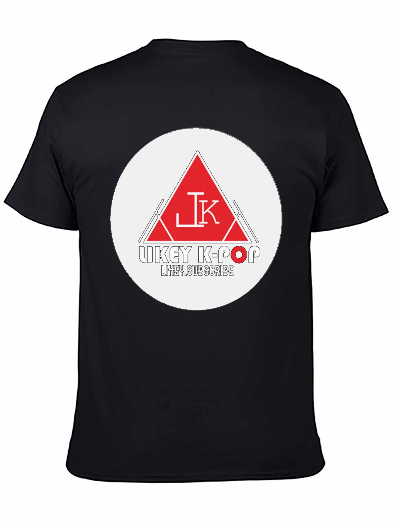 Trendy Black Graphic Tee - Likey K-Pop Design