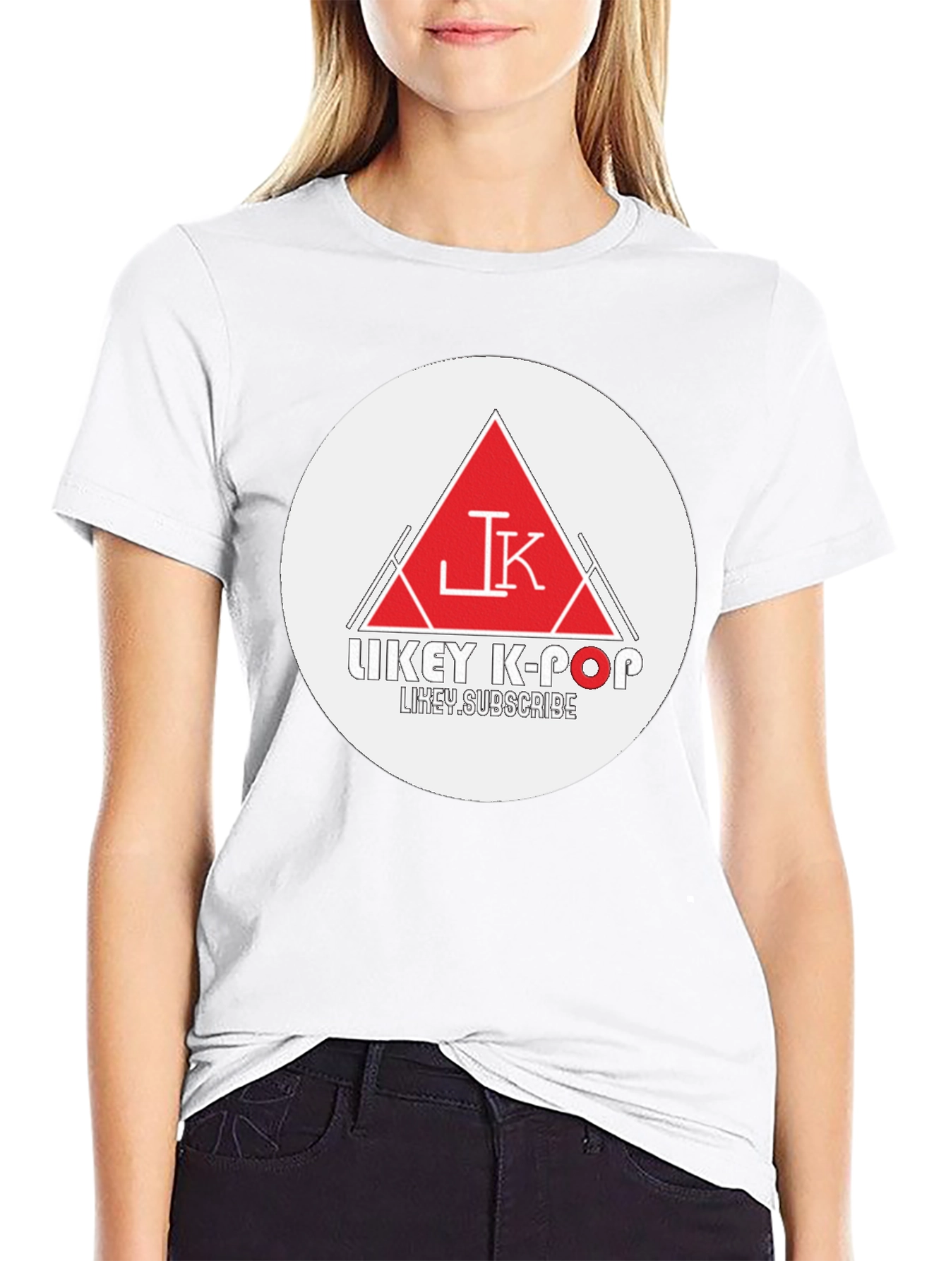 Trendy Black Graphic Tee - Likey K-Pop Design