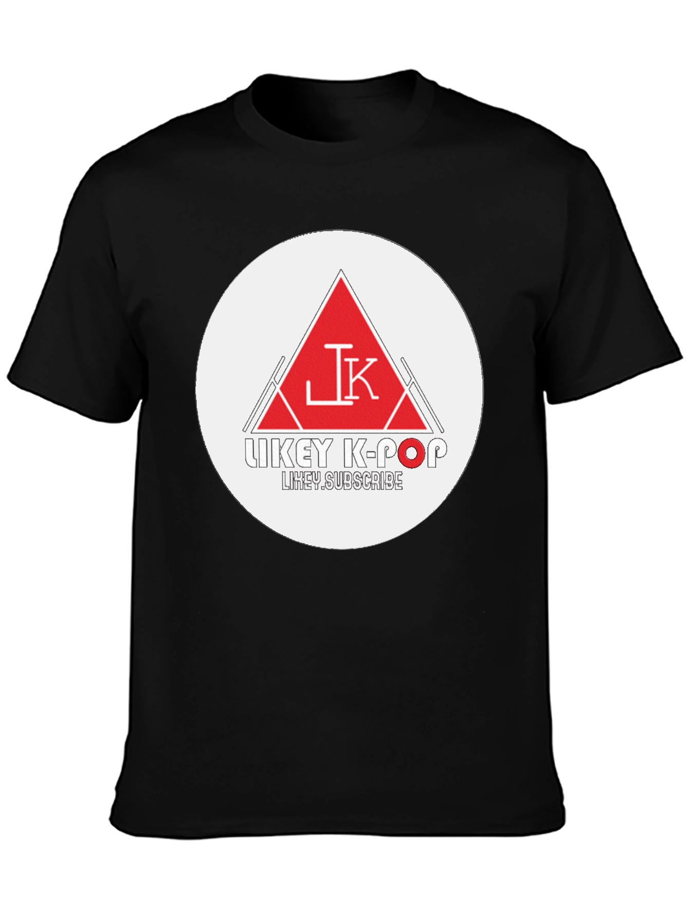 Trendy Black Graphic Tee - Likey K-Pop Design