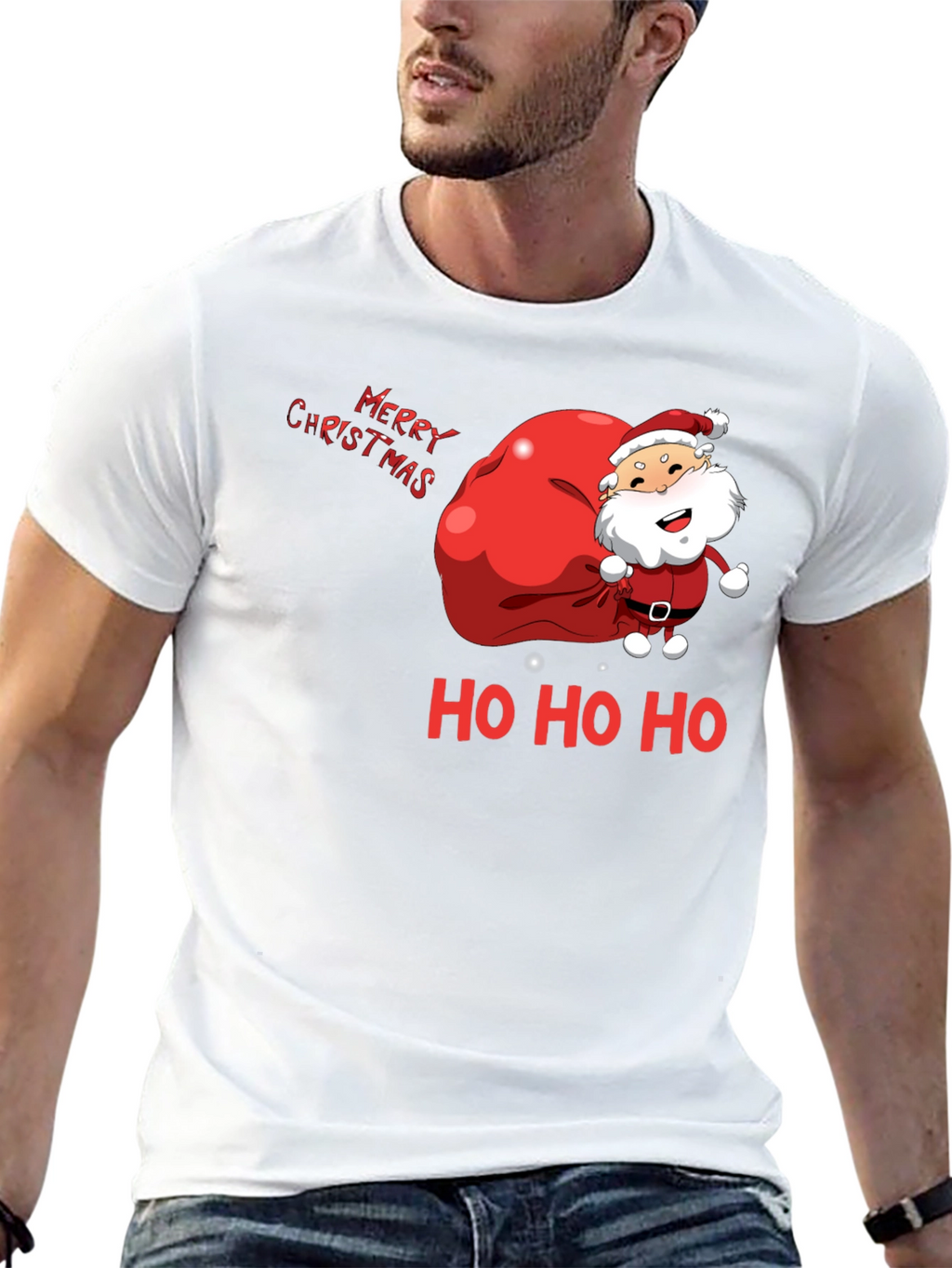 Merry Christmas Santa Graphic Tee