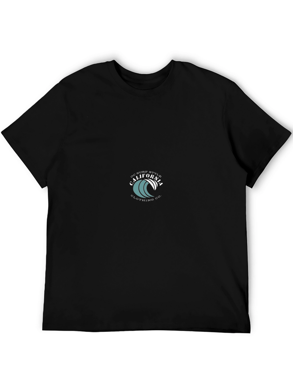 California Surf Style Black T-Shirt