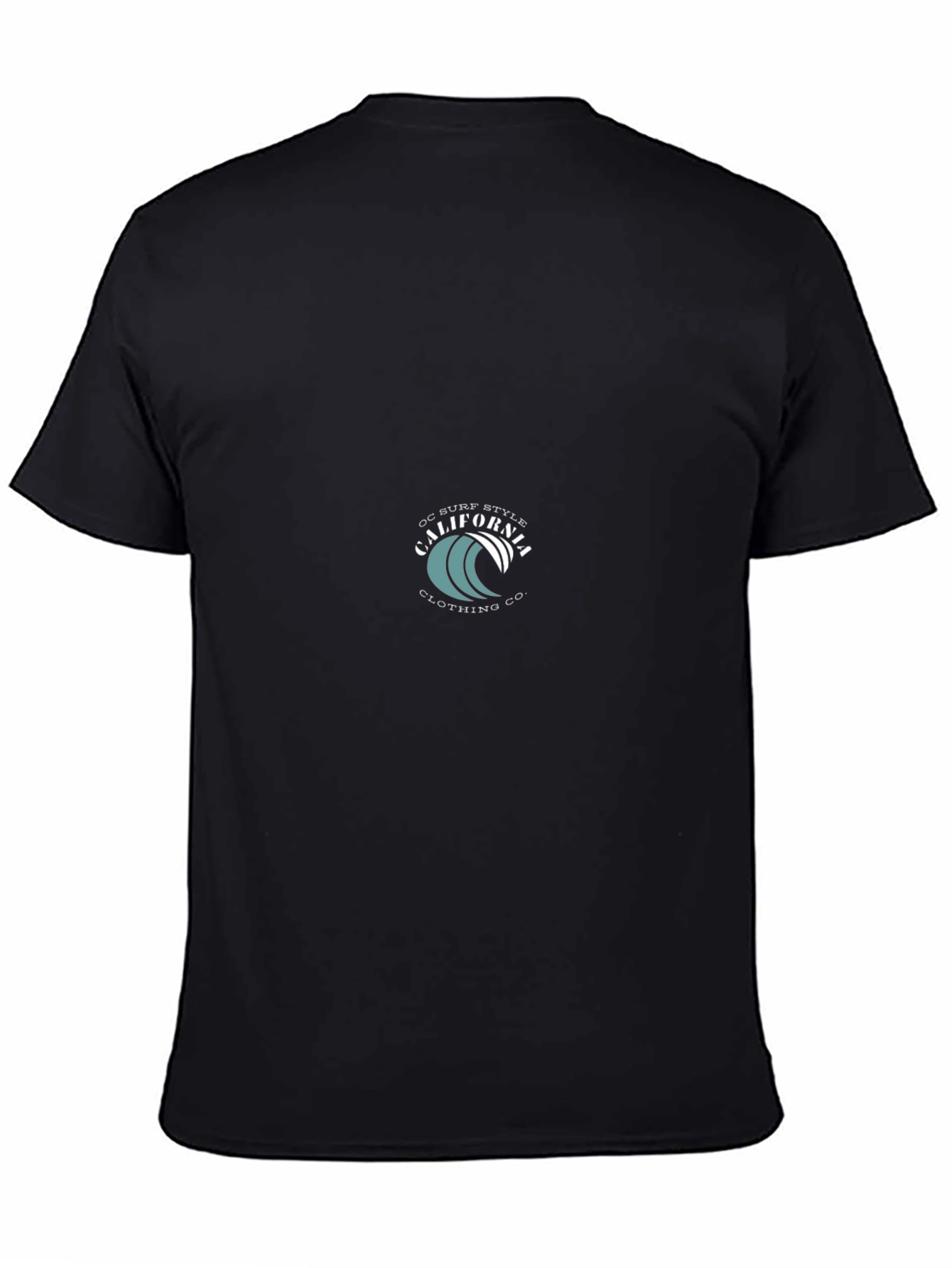 California Surf Style Black T-Shirt