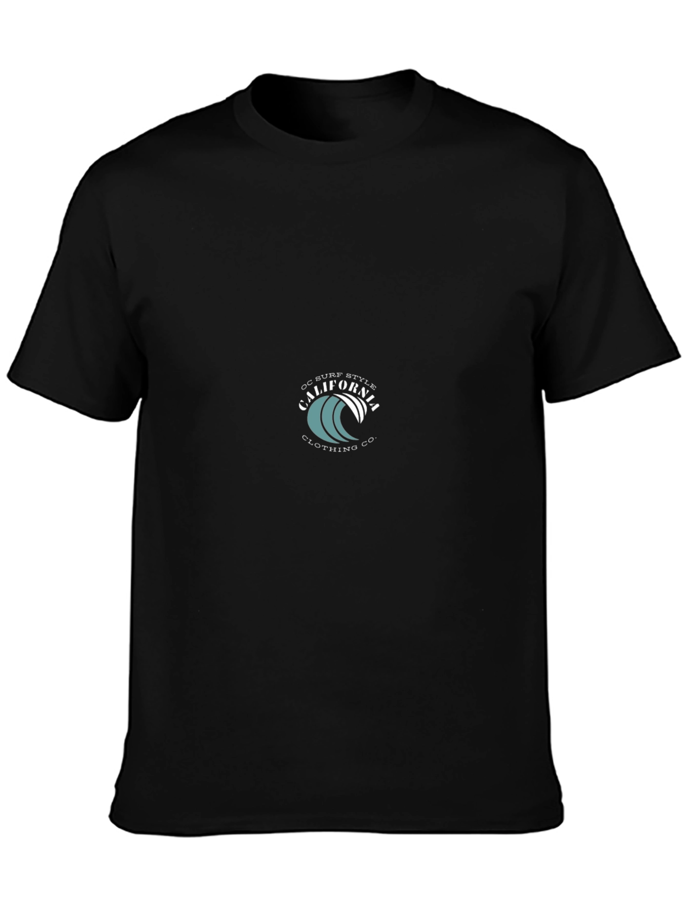 California Surf Style Black T-Shirt