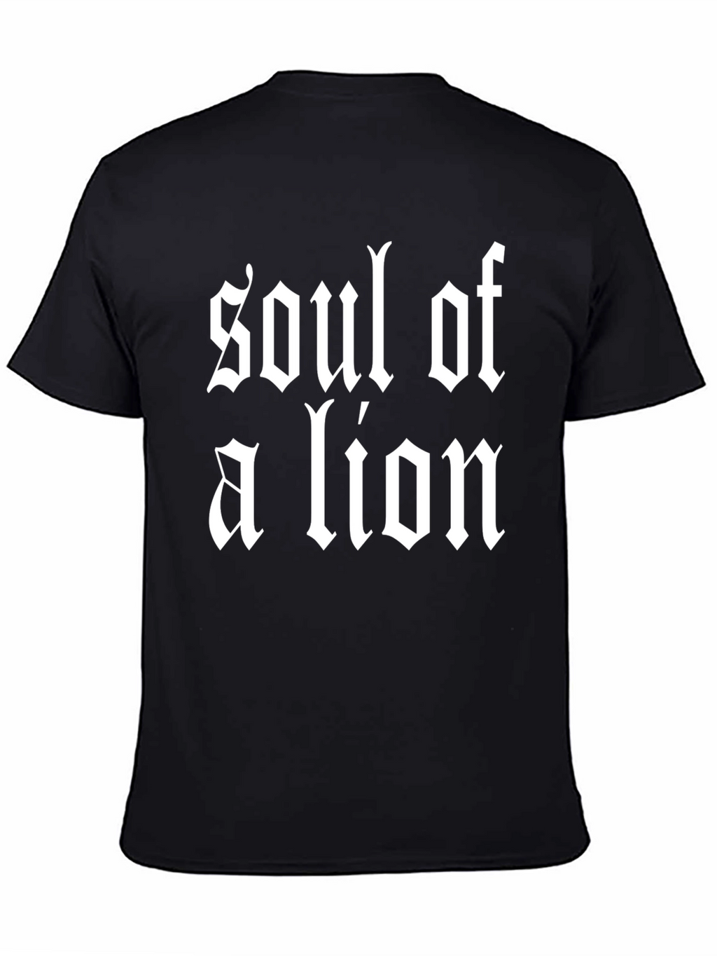 Soul of a Lion Black Graphic T-Shirt