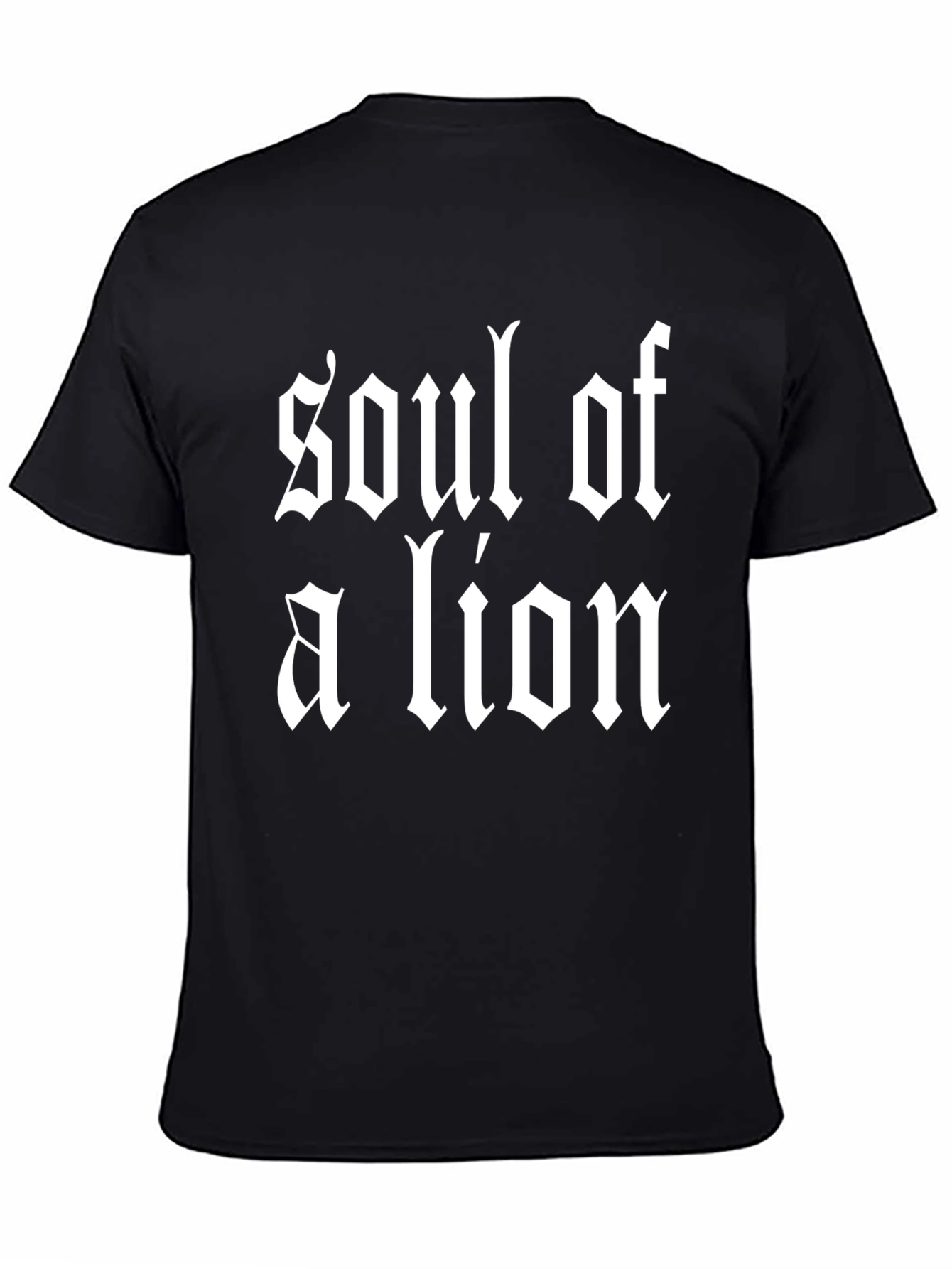 Soul of a Lion Black Graphic T-Shirt