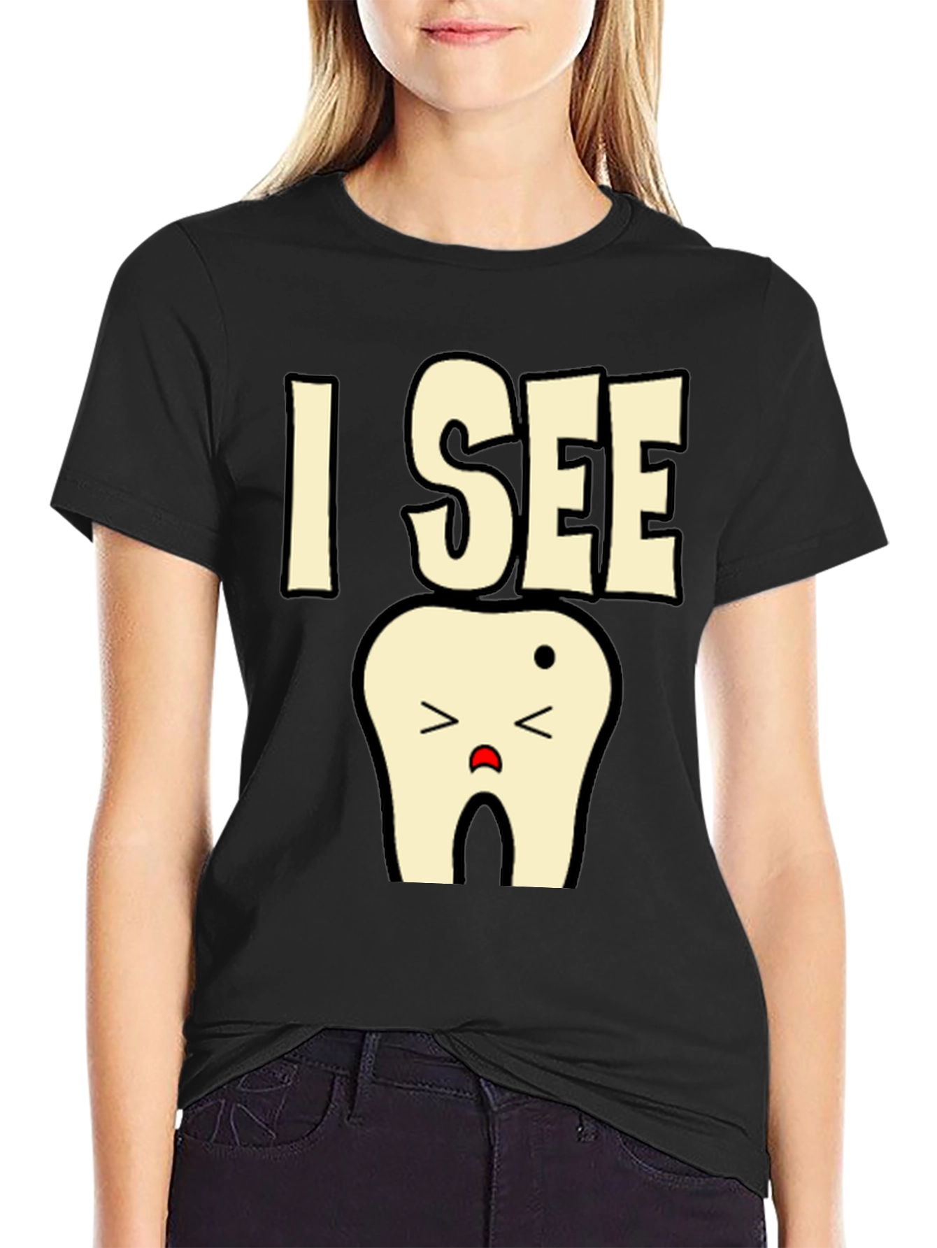 I See A Sad Tooth T-Shirt Funny Dentist Tee