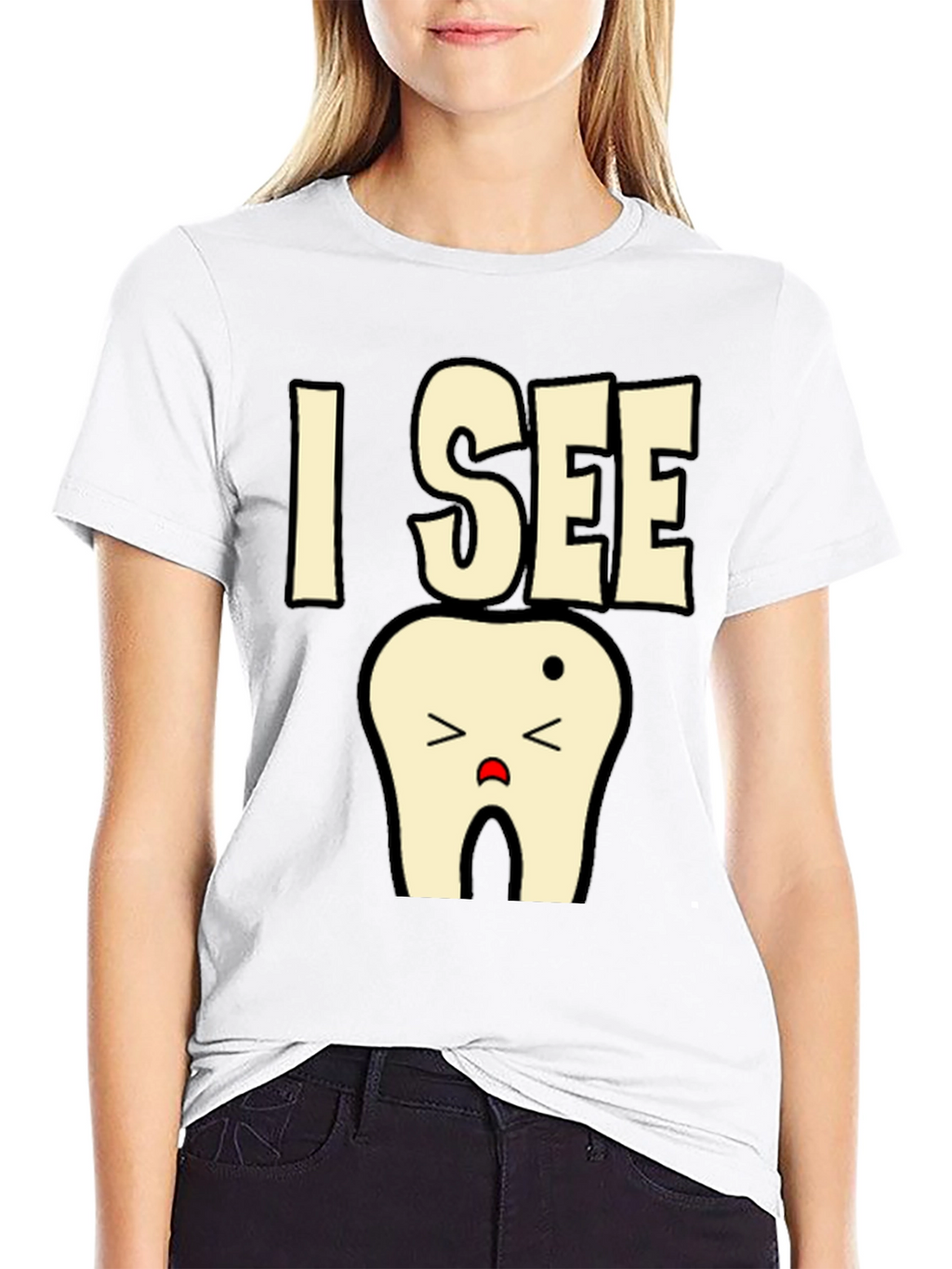 I See A Sad Tooth T-Shirt Funny Dentist Tee