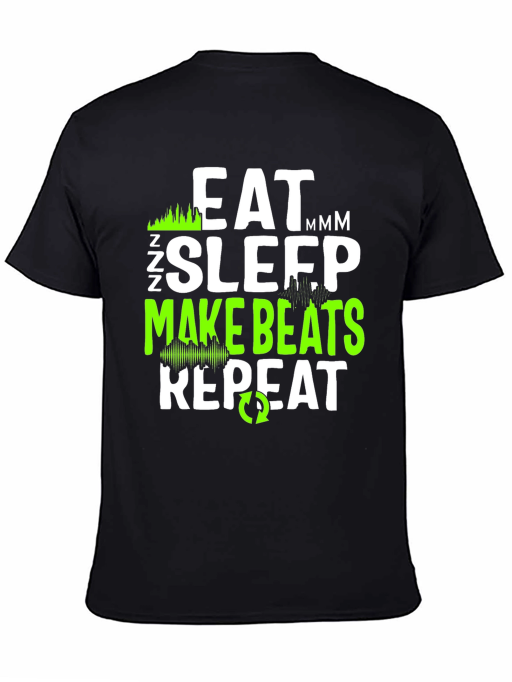Eat Sleep Make Beats Repeat Graphic Tee