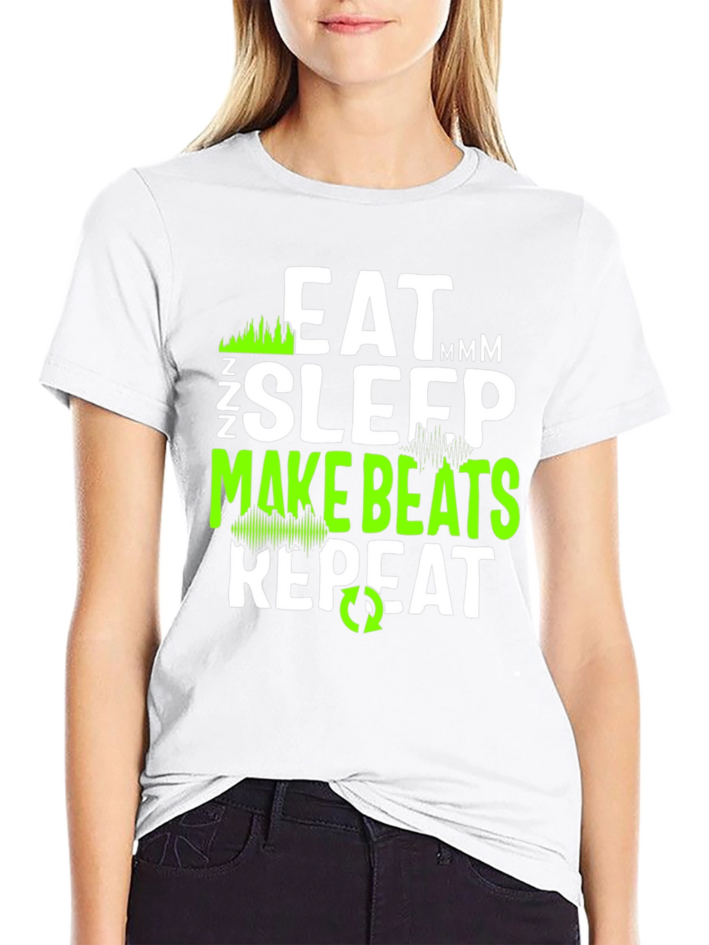 Eat Sleep Make Beats Repeat Graphic Tee