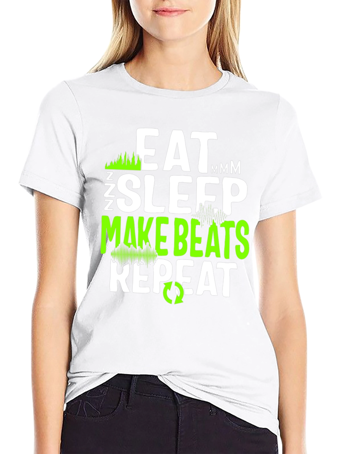 Eat Sleep Make Beats Repeat Graphic Tee