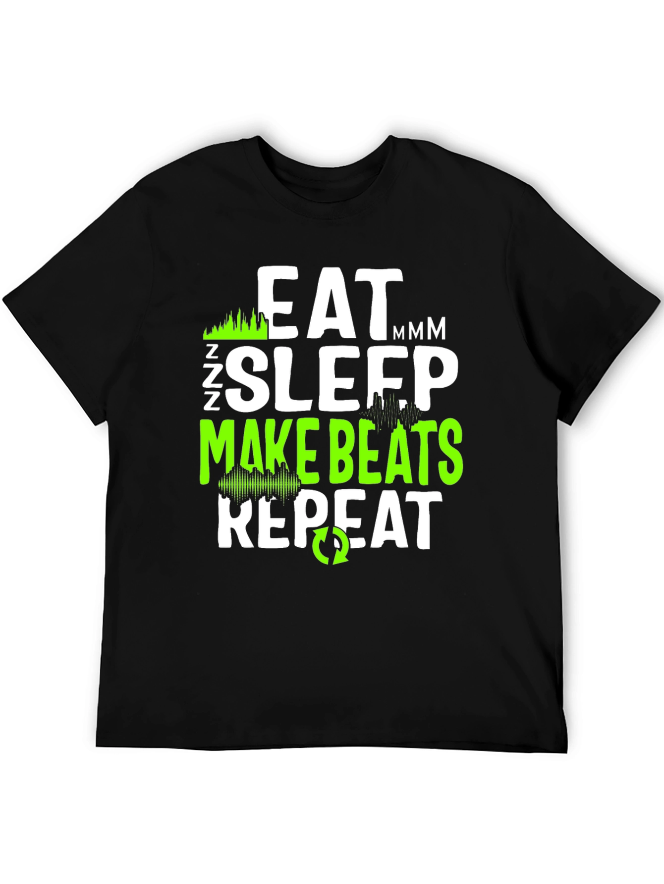 Eat Sleep Make Beats Repeat Graphic Tee