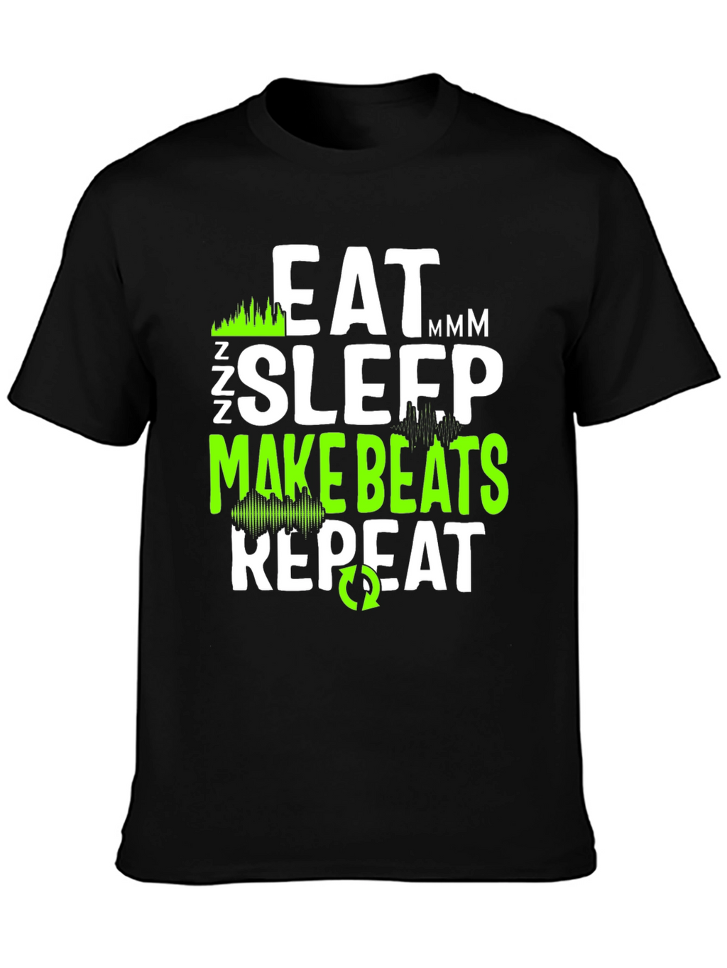 Eat Sleep Make Beats Repeat Graphic Tee