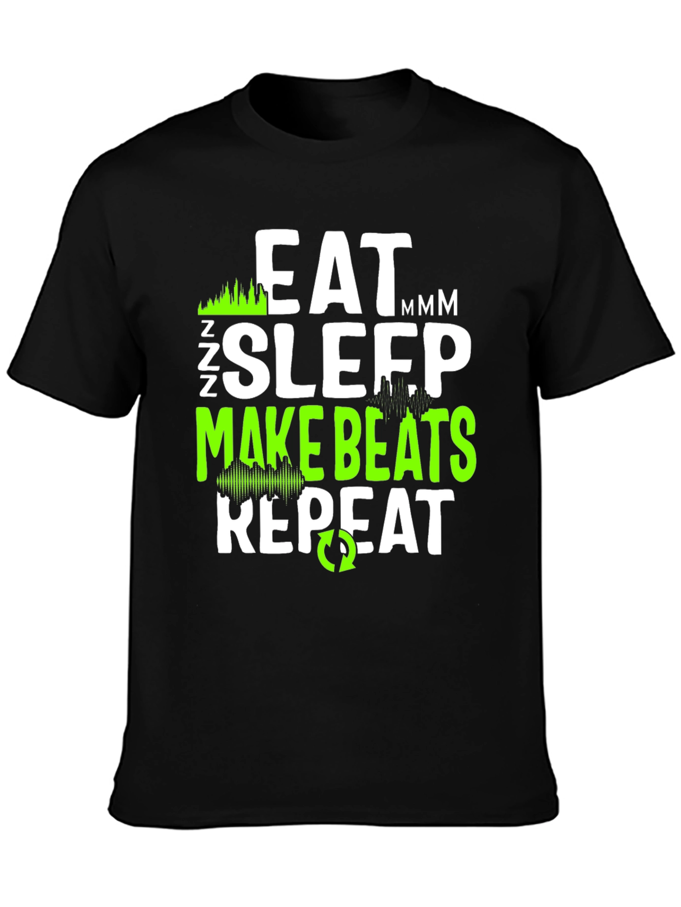 Eat Sleep Make Beats Repeat Graphic Tee