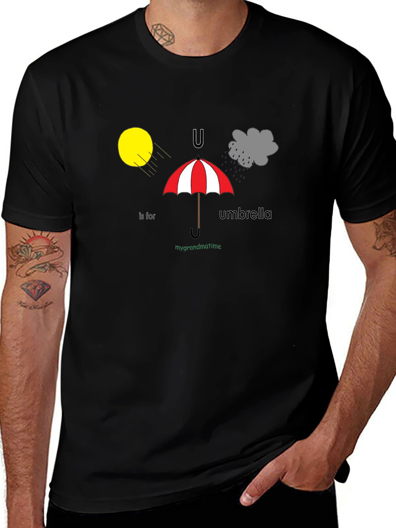 U is for Umbrella T-Shirt