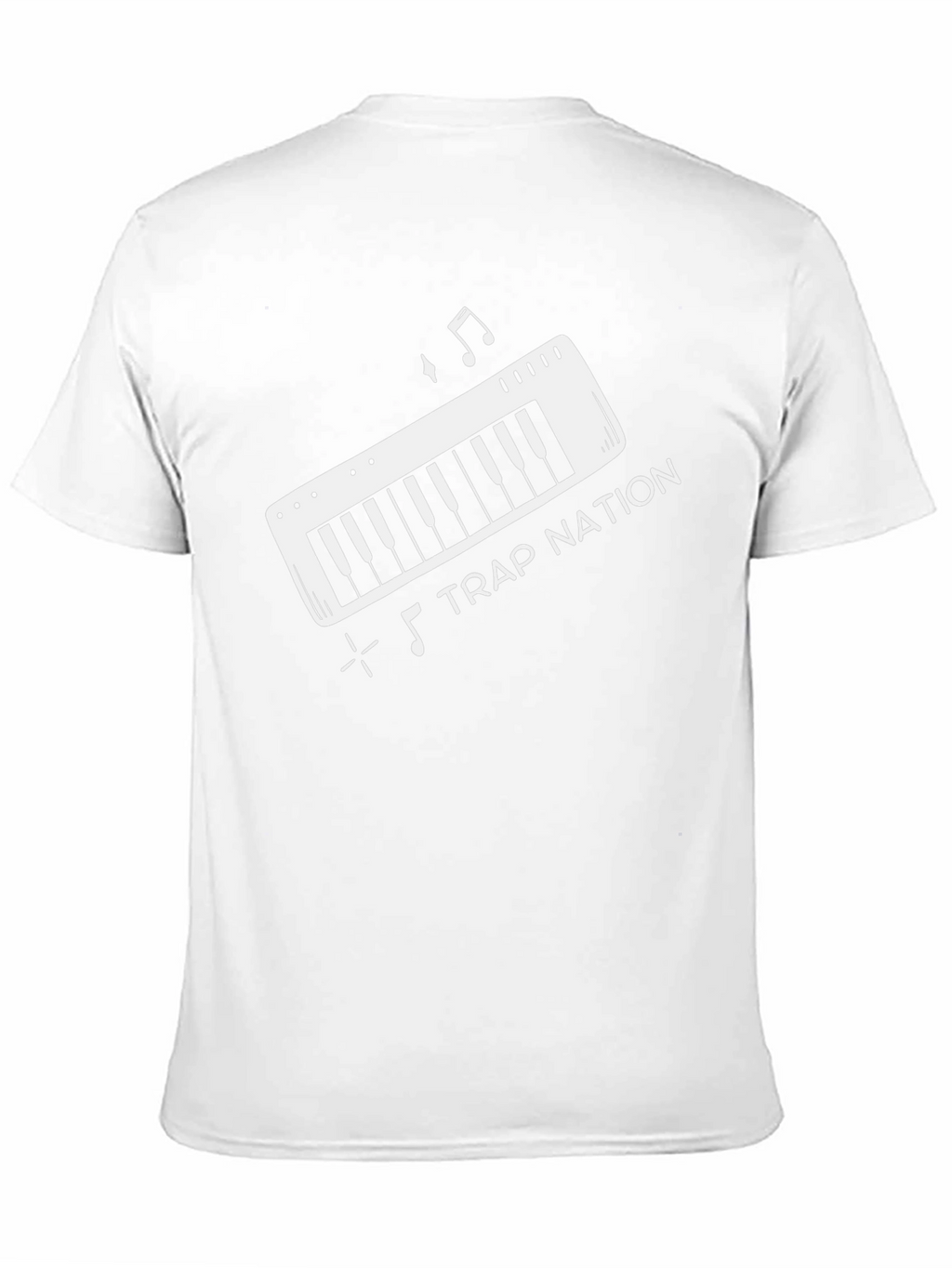 Trap Nation Music Keyboard Black Graphic Tee