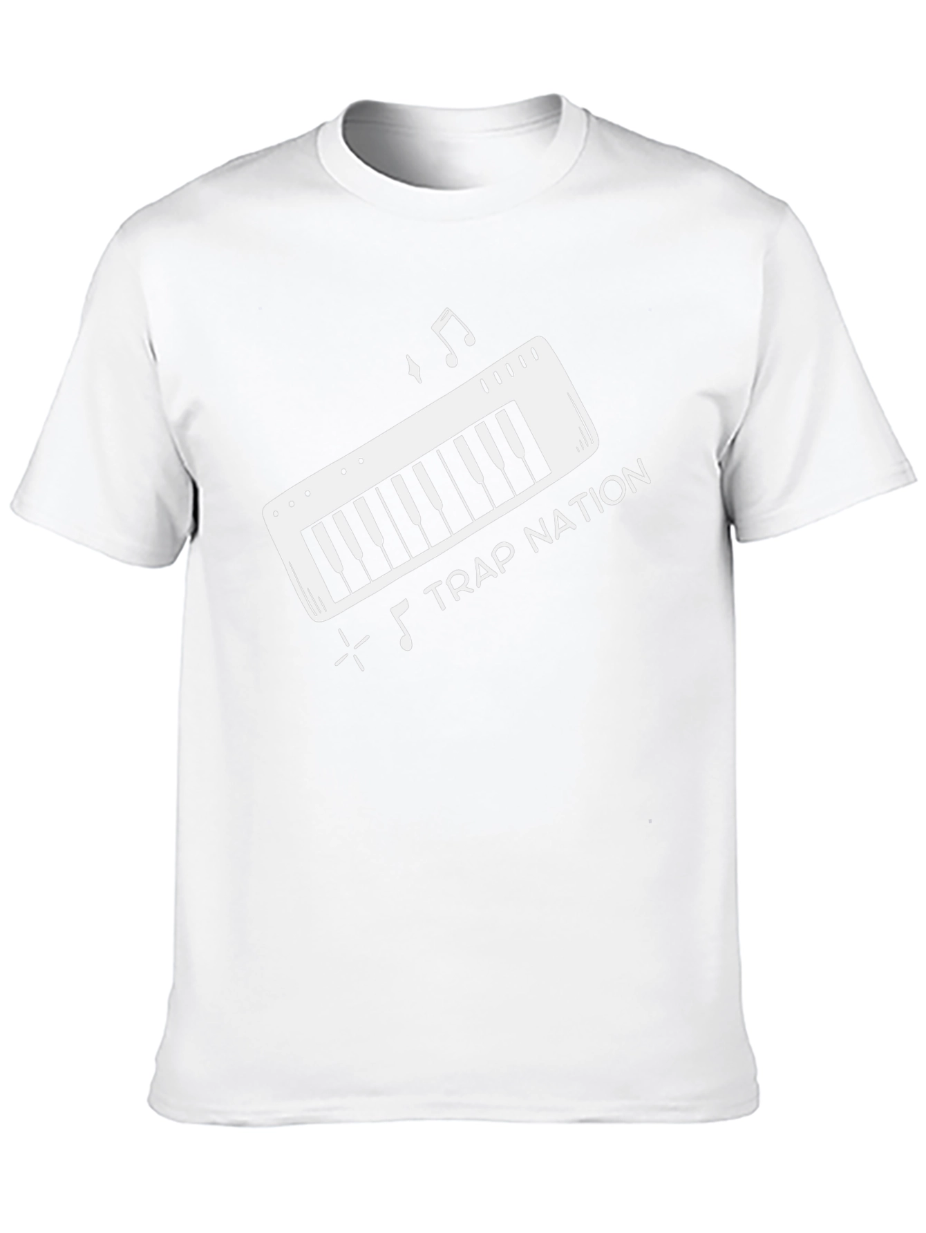 Trap Nation Music Keyboard Black Graphic Tee