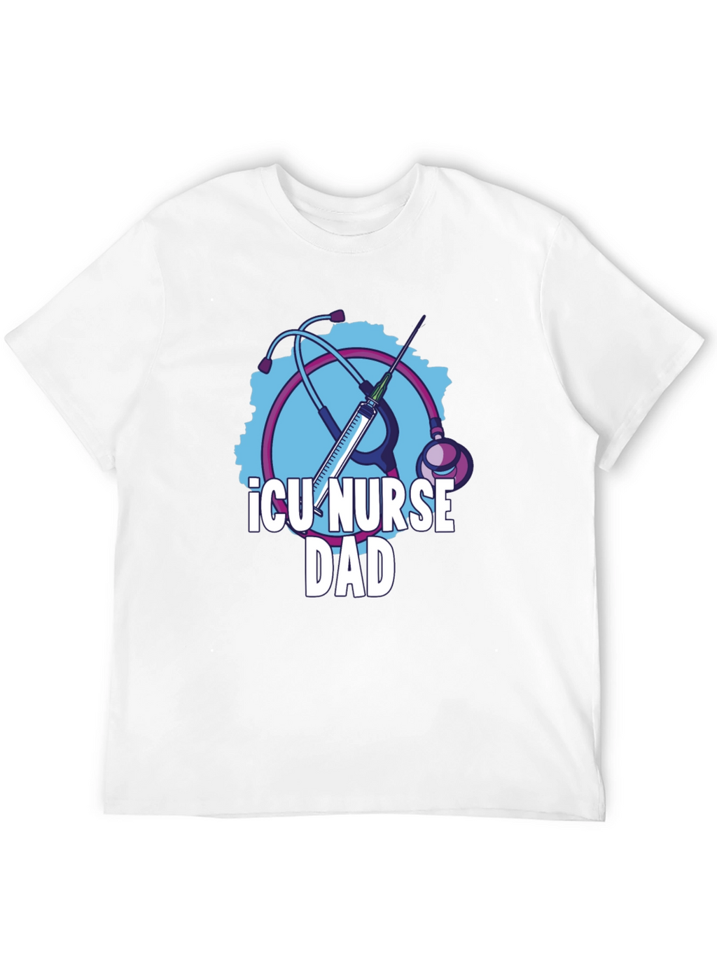 ICU Nurse Dad Graphic T-Shirt