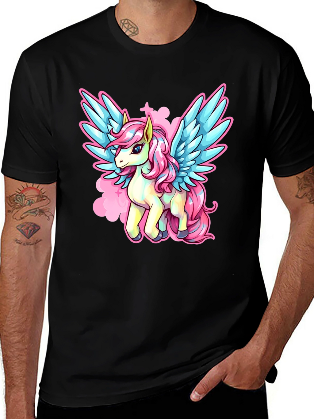 Unicorn Pegasus Graphic T-Shirt
