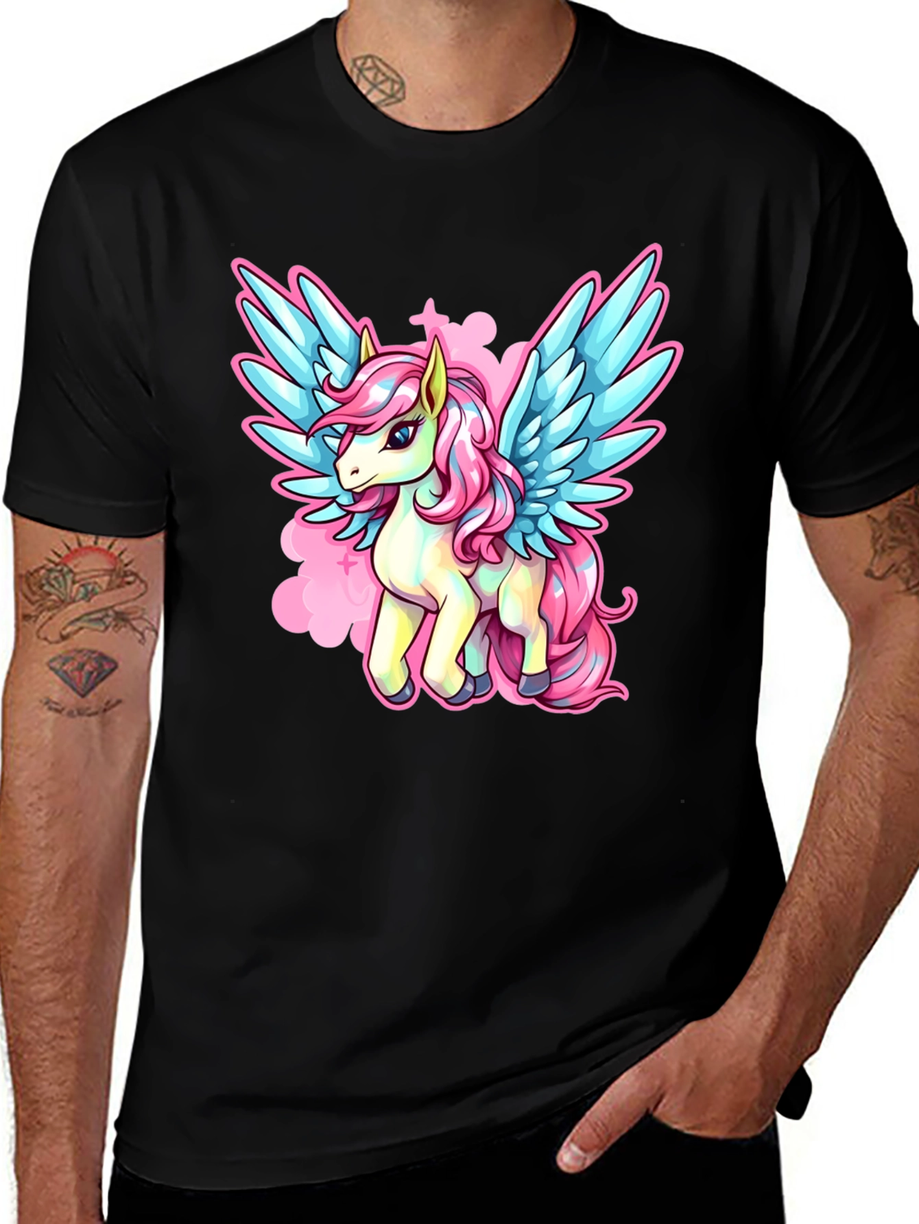 Unicorn Pegasus Graphic T-Shirt
