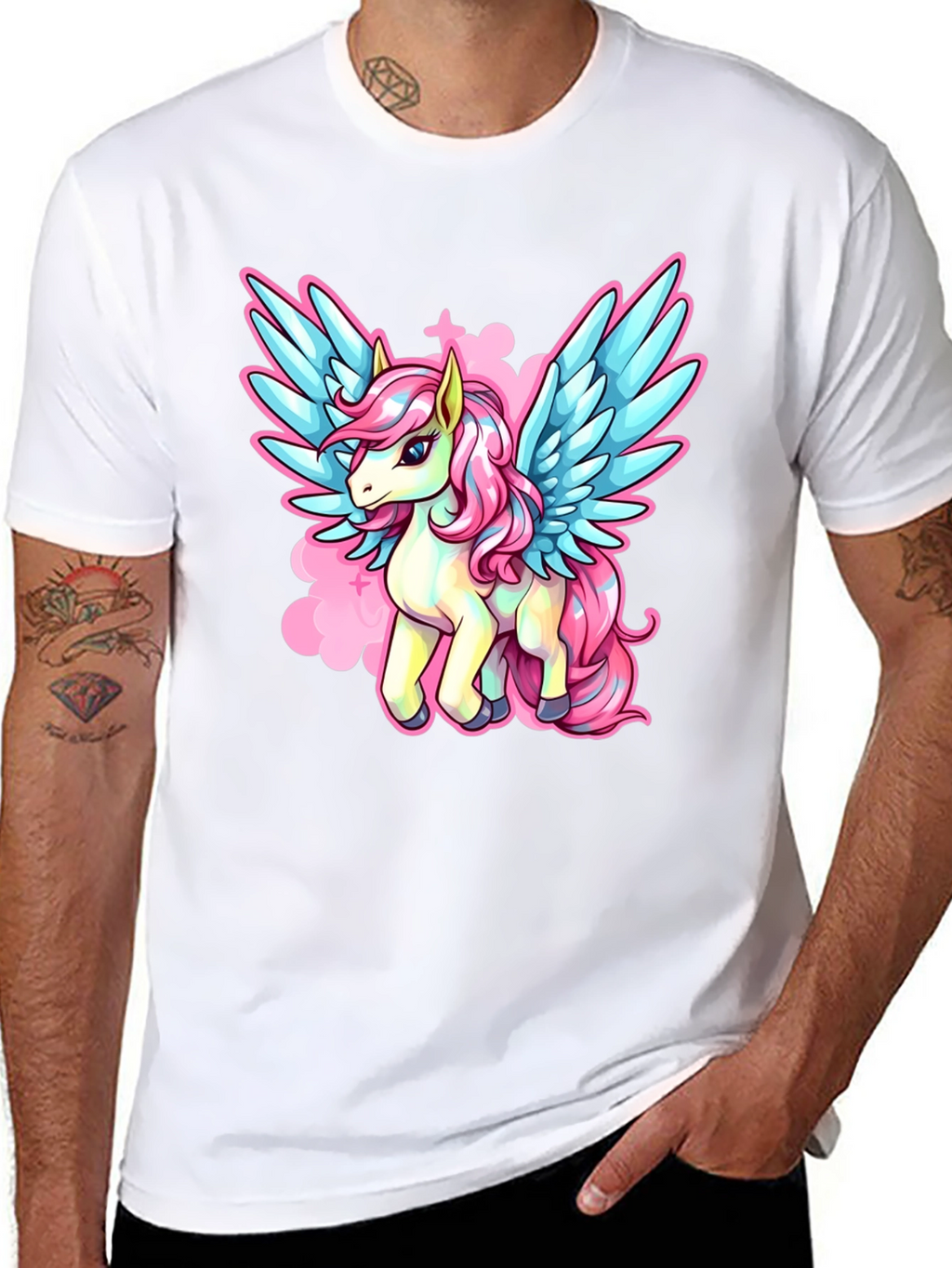 Unicorn Pegasus Graphic T-Shirt