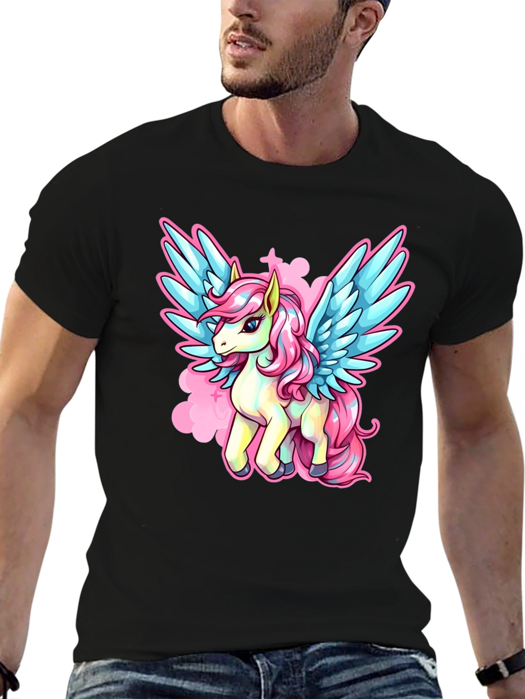 Unicorn Pegasus Graphic T-Shirt