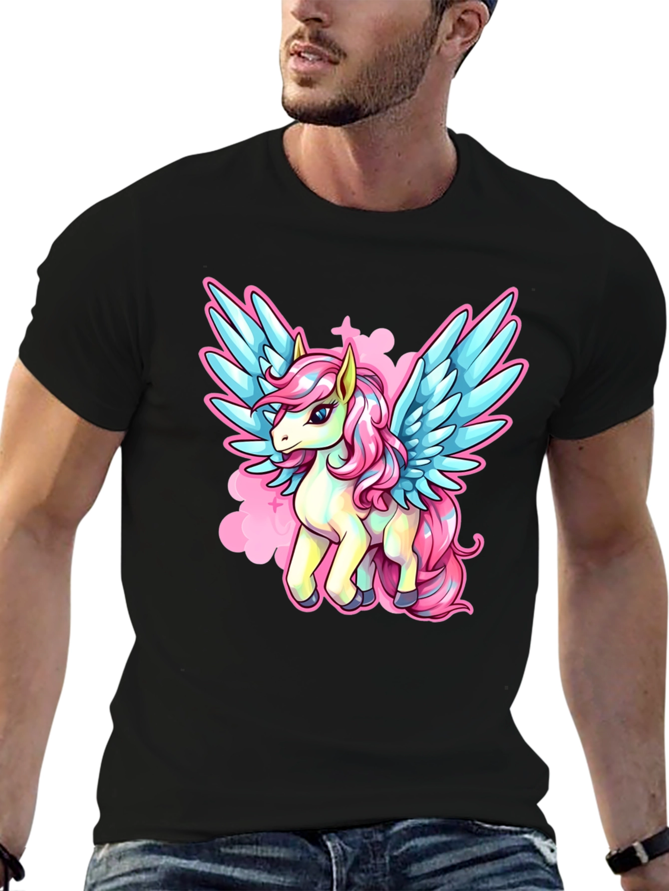 Unicorn Pegasus Graphic T-Shirt