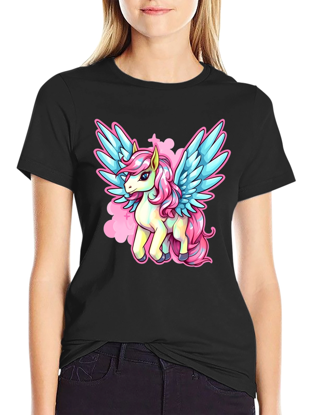 Unicorn Pegasus Graphic T-Shirt