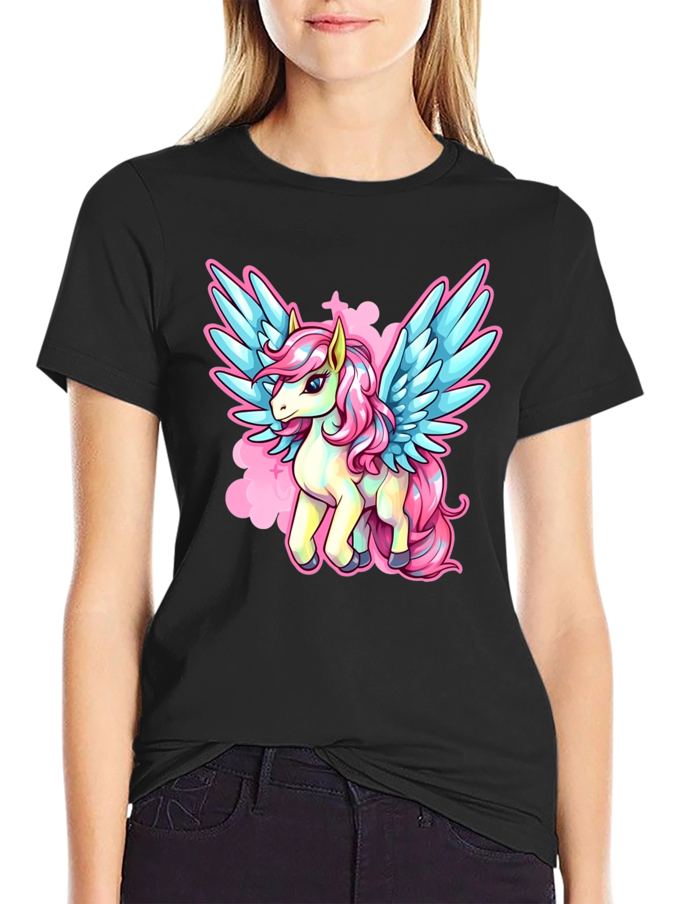 Unicorn Pegasus Graphic T-Shirt