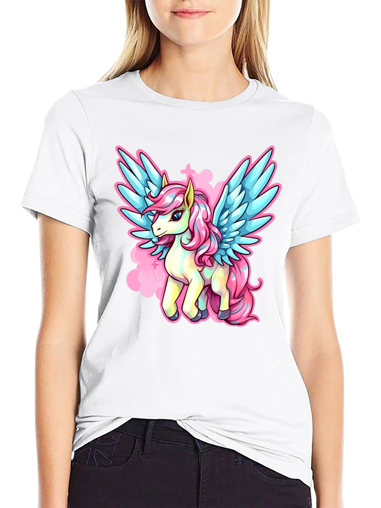 Unicorn Pegasus Graphic T-Shirt