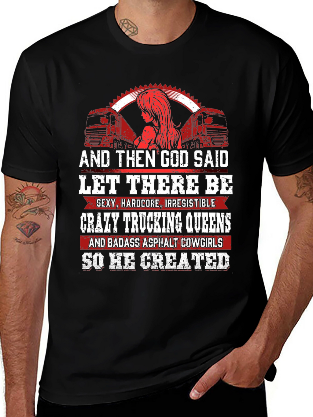 Crazy Trucking Queens T-Shirt