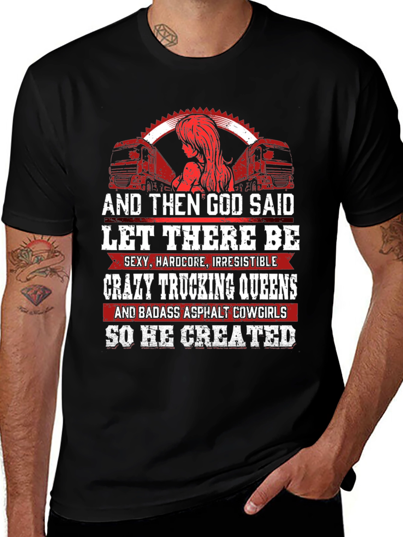 Crazy Trucking Queens T-Shirt