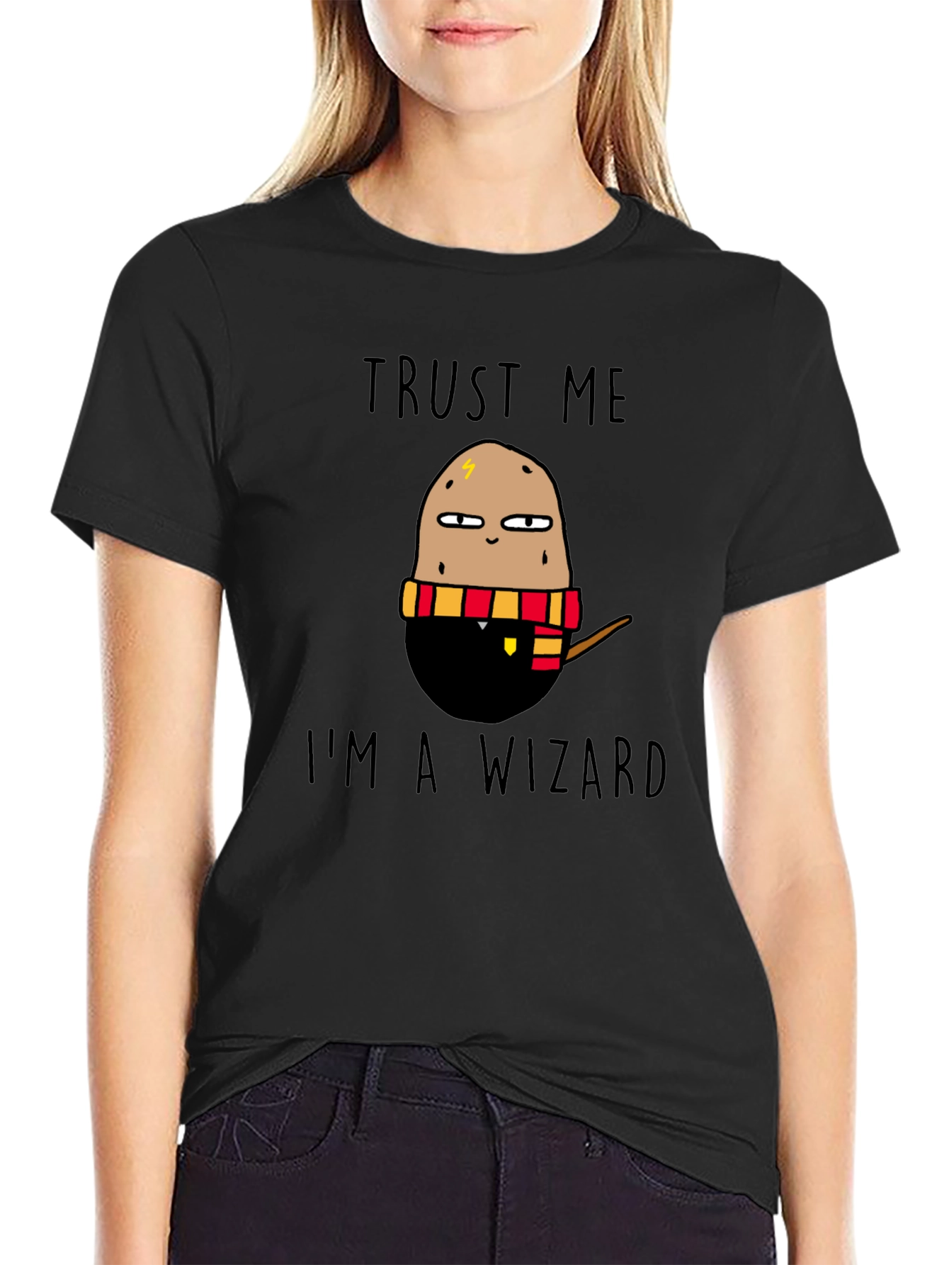 Trust Me Im A Wizard Potato Graphic T-Shirt