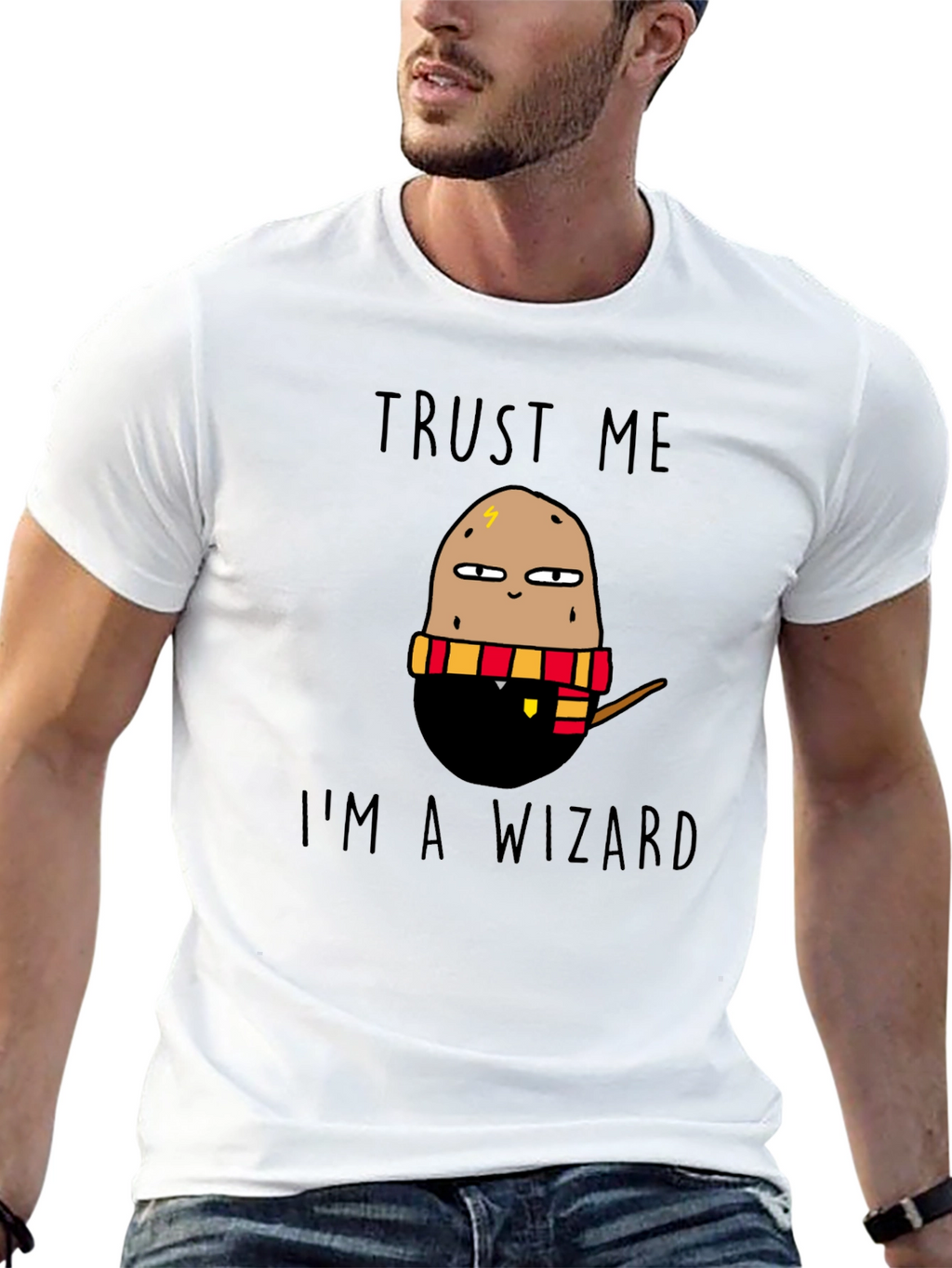 Trust Me Im A Wizard Potato Graphic T-Shirt