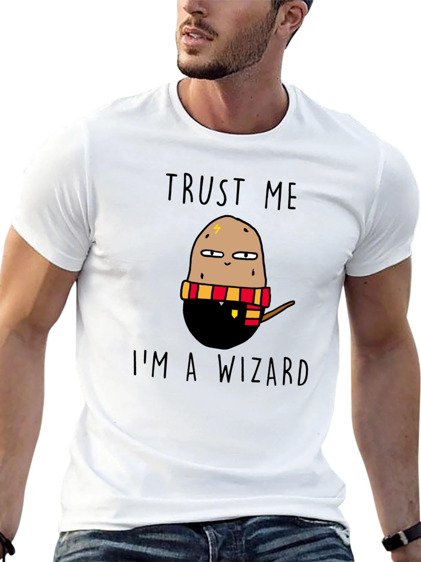 Trust Me Im A Wizard Potato Graphic T-Shirt
