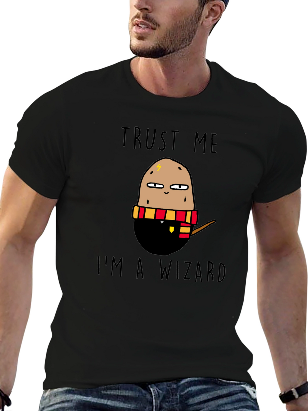 Trust Me Im A Wizard Potato Graphic T-Shirt