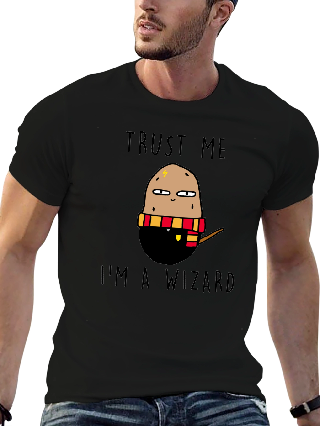 Trust Me Im A Wizard Potato Graphic T-Shirt
