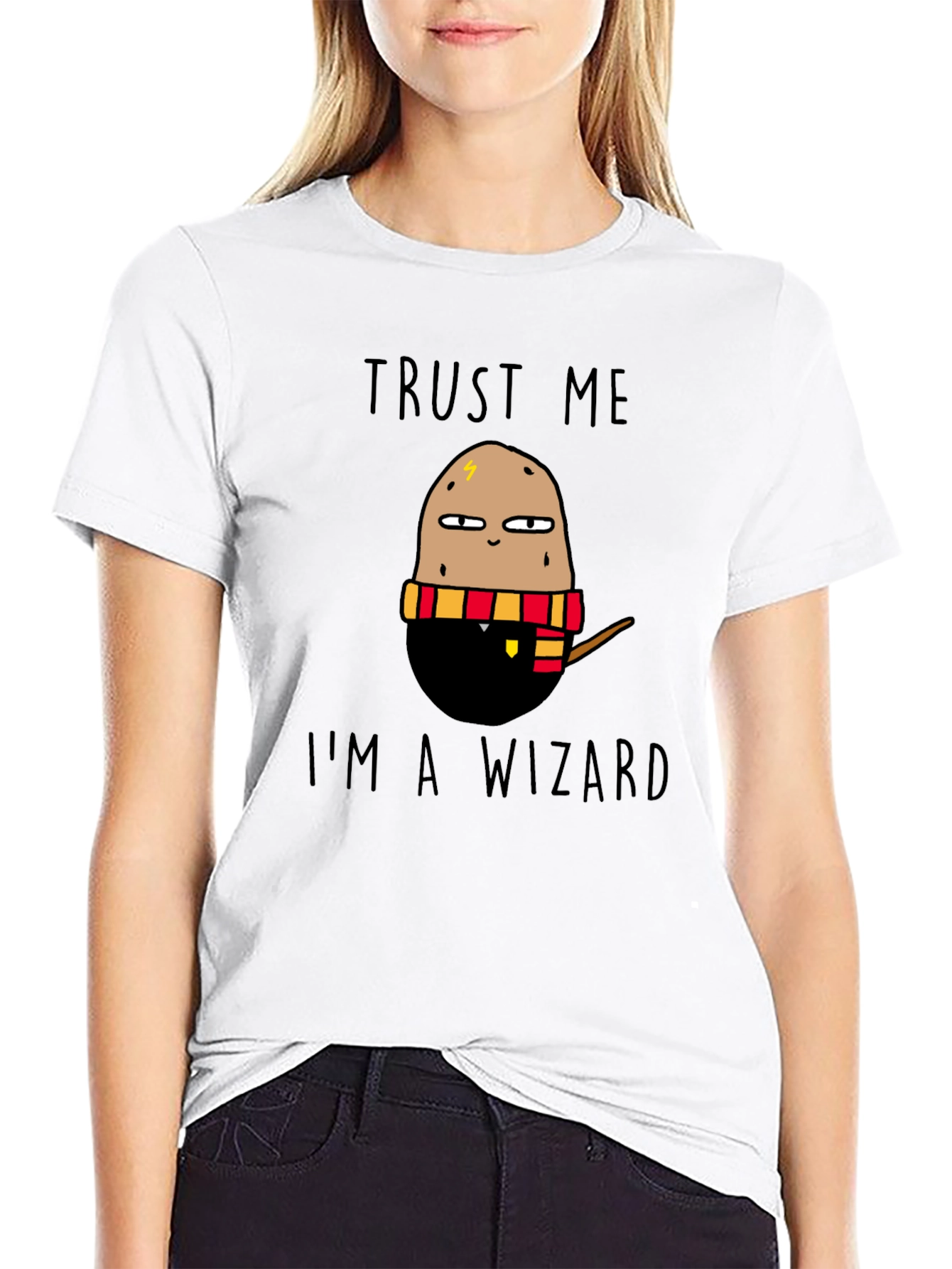 Trust Me Im A Wizard Potato Graphic T-Shirt