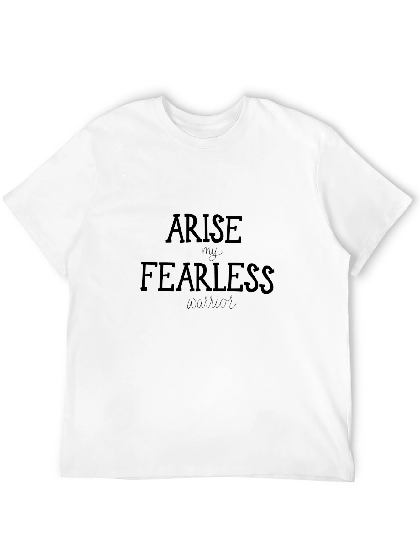 Arise Fearless Warrior Graphic Tee - Black